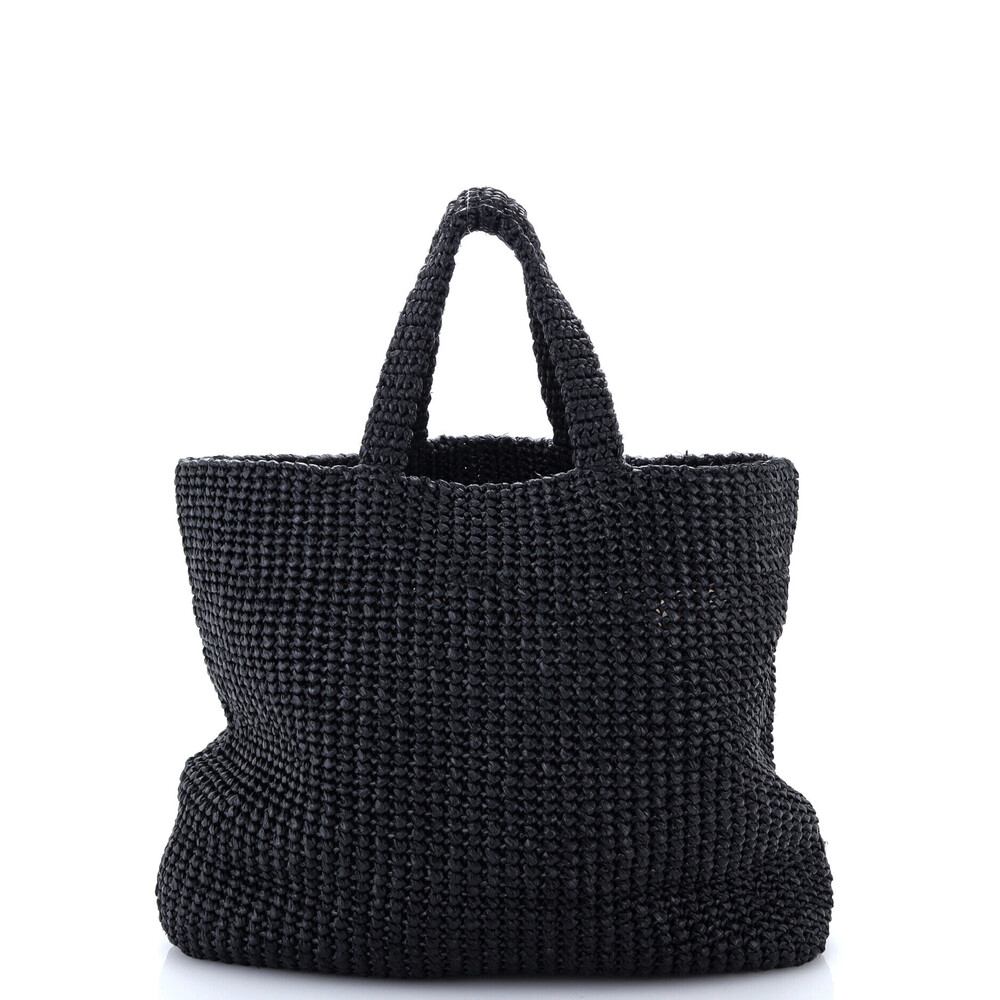 Prada Large Logo Tote Raffia - Picture 3 of 5